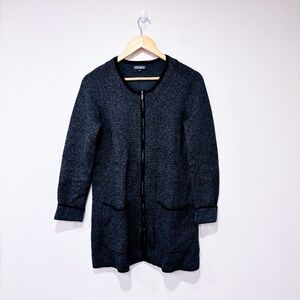 ORIGINAL NICOLE MILLER Long gray knitted jacket